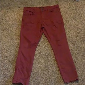 Maroon slim pants
